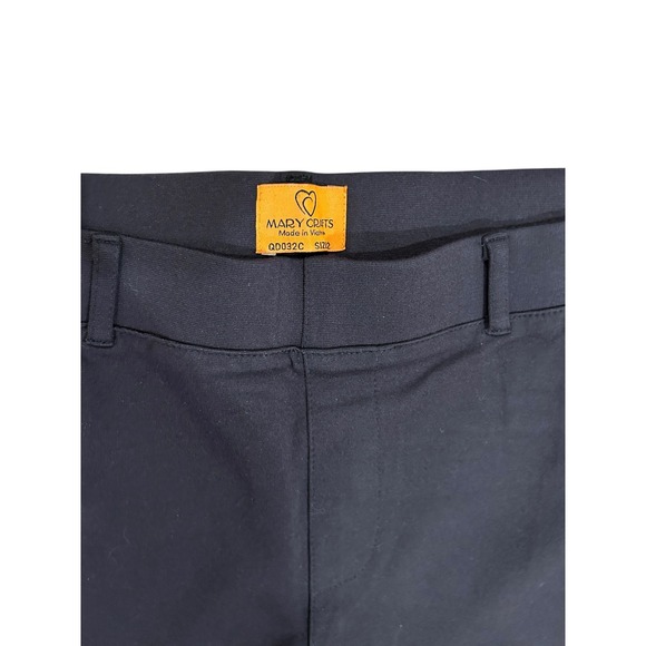 2 Mary Crafts Women's Dress Pants Blue Brown pull on Work Career Office Sz  12 - Picture 2 of 3